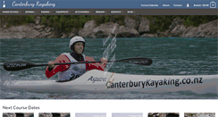 Desktop Screenshot of canterburykayaking.co.nz